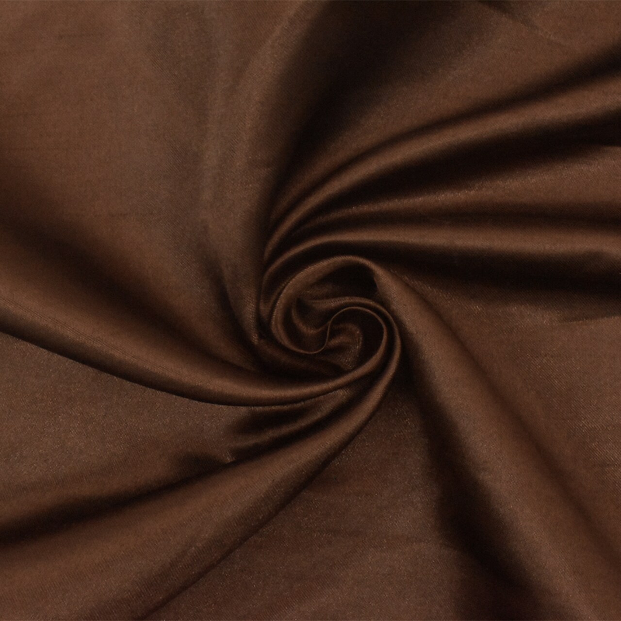 Coffee Brown Solid Poly Antique Satin Woven Fabric By the Yard